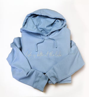 Life Is Better Lake Embroidered Hoodie